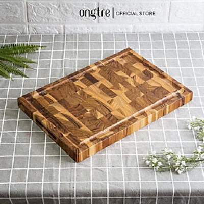 Thớt gỗ Teak ONGTRE cao cấp - Đa dụng, an toàn thực phẩm
