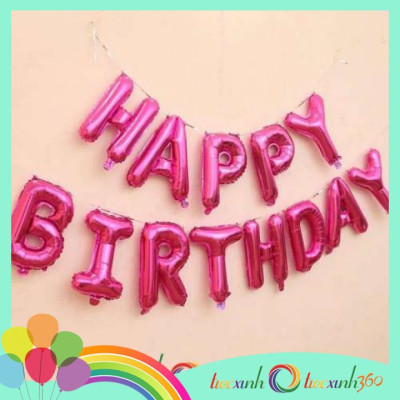 Bong bóng Happy Birthday trang trí sinh nhật