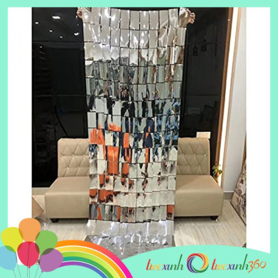 Màn kim tuyến dạng ô mosaic Square Foil Curtain