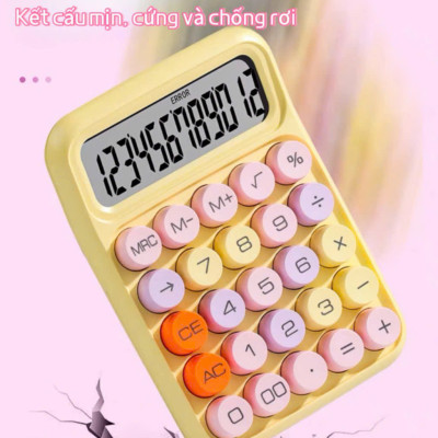 Máy Tính Văn Phòng 12 Chữ Số, Bàn Phím Cơ ABS Đồ Dùng Học Tập Đa Chức Năng - HÀNG CHÍNH HÃNG MINIIN