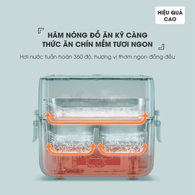 Hộp cơm điện Bear SB-HC12L - Hàng chính hãng