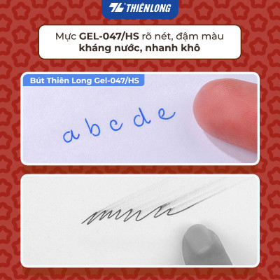 Combo 5/10/20 Bút gel Hoshi Thiên Long GEL-047/HS - Công nghệ Nhật Bản