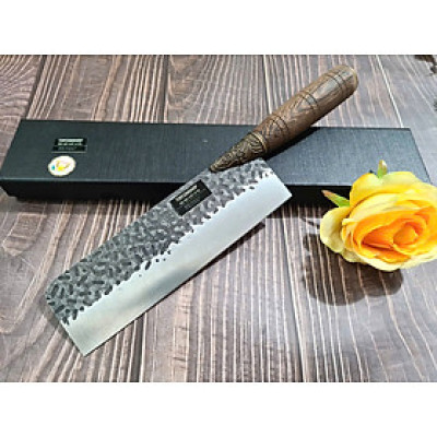 DAO BẾP - DAO THÁI HOA VĂN CAO CẤP MÃ A7 DT151 NT topcomshop vn