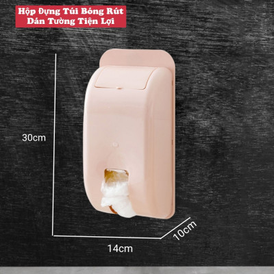 Hộp đựng túi nilon, túi bóng túi đựng rác thông minh dán tường không cần khoan tường đục lỗ tiện lợi