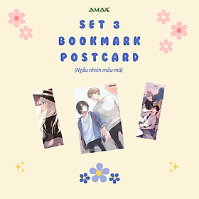 [Gift - Không bán] Set 3 Bookmark & Postcard ngẫu nhiên