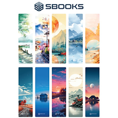 10 Cái Bookmark Hoạ Tiết Phong Cảnh Huyền Bí - SBOOKS