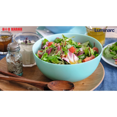 Tô Thủy Tinh Luminarc Diwali Light Turquoise 14,5cm đựng thức ăn, kháng vỡ, cường lực - Bộ 3 cái - P2016