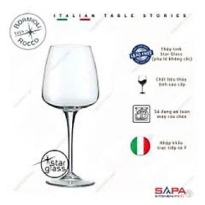 Bộ 6 ly rượu  thủy  tinh Aurum 350ml - Bormioli Rocco - Italy