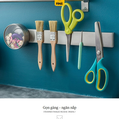 Thanh gác dao hít từ tính, giá để hít dao, kéo, dụng cụ bếp, sắp xếp gọn gàng nhà bếp, tiện dụng giữ đồ nhà bếp khô ráo_HK099