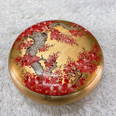 Hộp đựng bánh mứt trơn 6 ngăn sơn mài Thanh Bình Lê hàng xuất khẩu đẹp, sang trọng