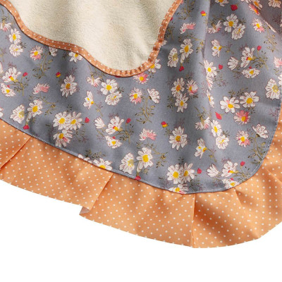 Tạp dề hoa Elmich EL0275, Hàng chính hãng, họa tiết hoa viền ren, vải dày dặn, chống bám bẩn, hạn chế xù lông - JoyMall