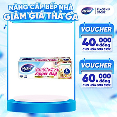 (Chọn Loại) Túi Zip PE Trong Suốt 2 Đường Kéo MyJae, Túi Bọc Đồ Ăn, Rau Củ Bảo Quản Trong Tủ Lạnh