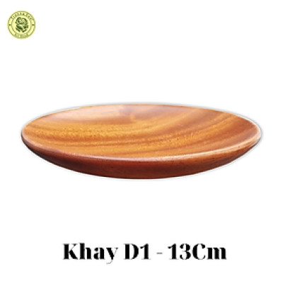 Bộ 04 Khay/Dĩa Gỗ Hình Tròn - Khay Dĩa Để Trái Cây - Đồ Gỗ Nhà Bếp Thương Hiệu Trường Sơn