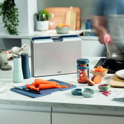 Joseph Joseph - Bộ thớt cao cấp Folio 4-piece Chopping Board Set Large Blue 003130