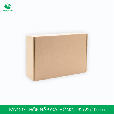 MNG07 - 32x22x10cm - Combo 60 hộp nắp gài hông - Thùng carton đóng hàng 