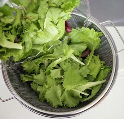 Rổ tròn Echo Metal có tay cầm , làm từ inox cao cấp, bền đẹp và an toàn tuyệt đối cho người sử dụng - nội địa Nhật Bản 