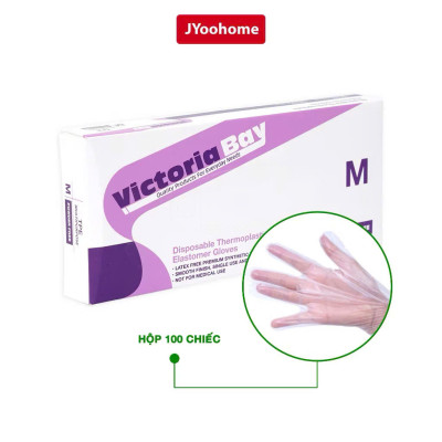 Hộp 100 Găng Tay Nilon Làm Bếp – Bao Tay TPE Kháng Khuẩn, Dùng 1 Lần Vệ Sinh - HÀNG CHÍNH HÃNG MINIIN