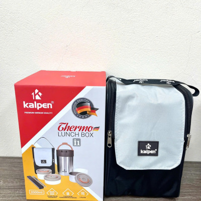 Hộp Cơm Giữ Nhiệt 3 Ngăn Inox Kalpen I1 Thể Tích 2000ml - Hàng chính hãng