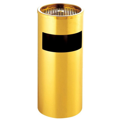 Thùng rác inox tròn, thùng rác inox gạt tàn tròn  A - 035 cao cấp