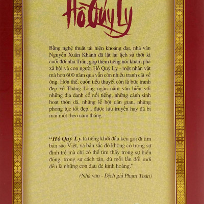 Hồ Quý Ly - Tiểu Thuyết Lịch Sử
