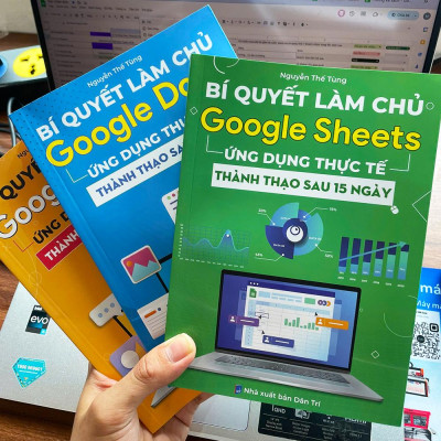 Sách Google Sheets - Google Docs - Google Slide Bộ 3 Cuốn Tin Học Online Thành Thạo Sau 15 Ngày, Tặng Video Bài Giảng