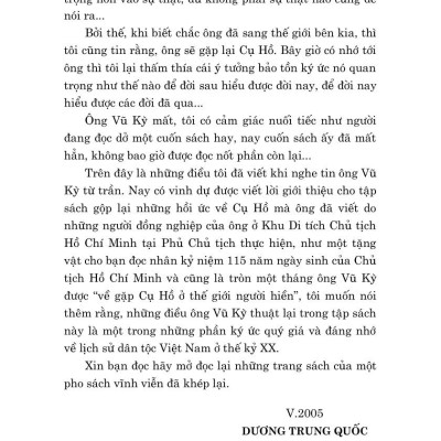 Thư ký Bác Hồ kể chuyện (Xuất bản lần thứ tư, có chỉnh sửa)