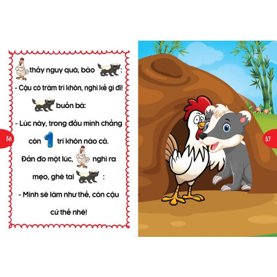 Bộ Sách Phát Triển Tư Duy Và Ngôn Ngữ Cho Bé - Truyện Đọc Bằng Hình Ảnh - Truyện Ngụ Ngôn Việt Nam đặc sắc tập 1