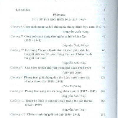 Lịch Sử Thế Giới Hiện Đại 1917 - 1995 (Tái bản lần thứ mười sáu) - Nguyễn Anh Thái (Chủ biên)