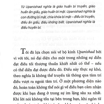 Osho - Upanishad - Cốt Tủy Của Giáo Huấn (Tái Bản 2022)