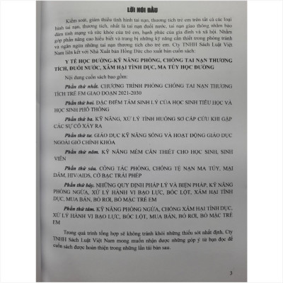 Sách Y Tế Học Đường - Kỹ Năng Phòng, Chống Tai Nạn Thương Tích, Đuối Nước, Xâm Hại Tình Dục, Ma Tuý Học Đường - V2126T