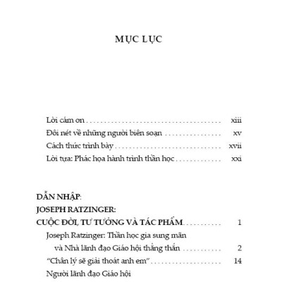 Tuyển Tập Ratzinger