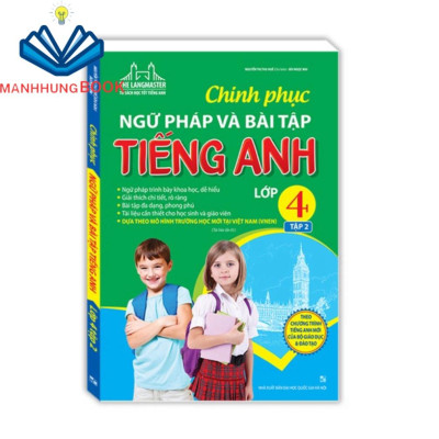 Sách - Combo 2c Chinh phục ngữ pháp và bài tập tiếng Anh lớp 4 (T1+T2)