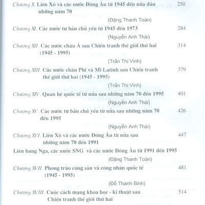 Lịch Sử Thế Giới Hiện Đại 1917 - 1995 (Tái bản lần thứ mười sáu) - Nguyễn Anh Thái (Chủ biên)