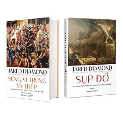 Combo Sách Nghiên Cứu Lịch Sử Nhân Loại : Súng, Vi Trùng Và Thép + Sụp Đổ (Phiên Bản 2020)  