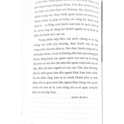 Quán Niệm Với Tâm Từ Ái