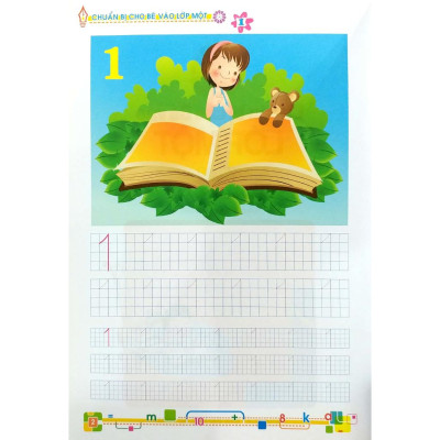 Bé Vào Lớp 1 - Chuẩn Bị Cho Bé Vào Lớp Một - Tập 2 - Làm Quen Với Chữ Số - Bản Quyền