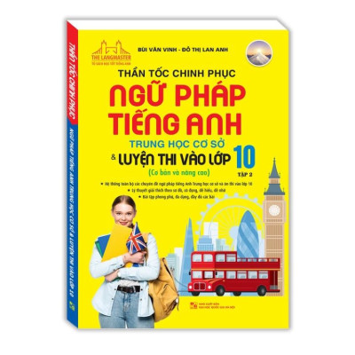 Sách - Combo 2 cuốn Thần tốc chinh phục ngữ pháp tiếng anh trung học cơ sở và luyện thi vào lớp 10 (cơ bản và nâng cao)