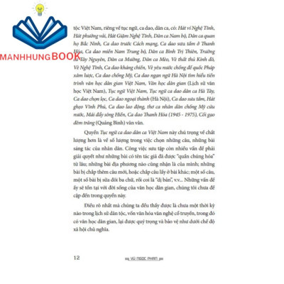 Sách - Tục ngữ, ca dao, dân ca Việt Nam (Bìa cứng)