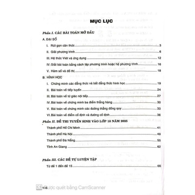 Kiến thức trọng tâm giới thiệu đề thi vào lớp 10 môn Toán (Đề thi mới nhất, theo cấu trúc 2025) (HA-MK)