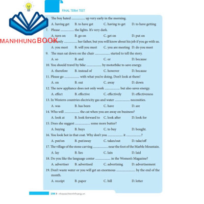 Sách - Bài tập tiếng Anh lớp 8 - Có đáp án (tái bản 01)