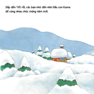 Sách - Dtpbooks - Chúc mừng năm mới - Sách tranh ehon Gấu con Kuma - Những chuyện nhỏ hàng ngày