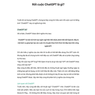 Sách - ChatGPT Từ A Đến Z Trong Một Ngày