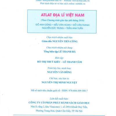 ATLAT ĐỊA LÍ VIỆT NAM (Theo Chương Trình Giáo Dục Phổ Thông 2018)