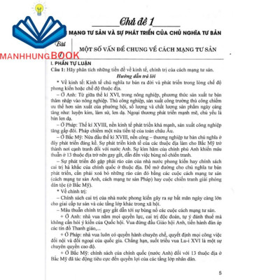 SÁCH - trả lời câu hỏi lịch sử 11 - tự luận và trắc nghiệm (dùng chung cho các bộ sgk hiện hành)