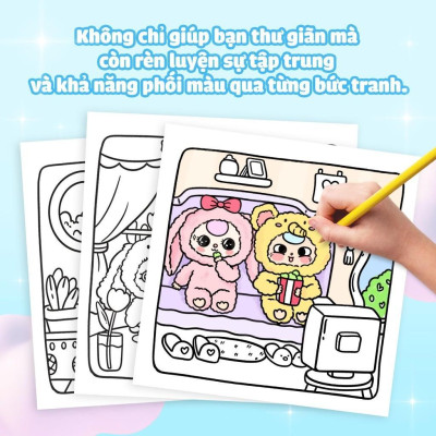 Sách Tô Màu - Baby Three & Cầu Vồng Cảm Xúc - Megabook