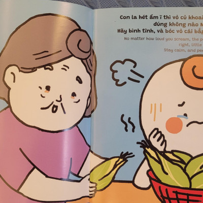 Sách Ehon Miu Bé Nhỏ Phần 3 Song Ngữ - Đừng La Hét Nhé