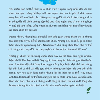 Tâm Hơn Thuốc - Minh Chứng Khoa Học Về Sự Tự Chữa Lành