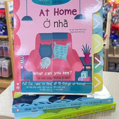 Combo  tương tác Song ngữ  Slide and see cho bé học Tiếng Anh - Bản Quyền