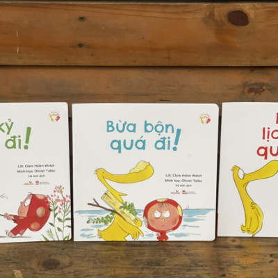 (Combo 3 cuốn) VỊT VÀ CHẤM - Clare Helen Welsh - Minh họa: Oliver Tallec - Hà Anh dịch - Vizibook - bìa mềm, in màu