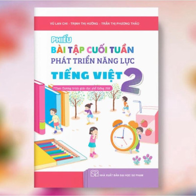 Sách - Combo Phiếu bài tập cuối tuần phát triển năng lực Toán + Tiếng Việt lớp 2 ( Kết Nối )